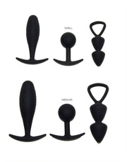 Rimba - Basel - Buttplug Set Van 3 - Zwart-Laced-up.nl