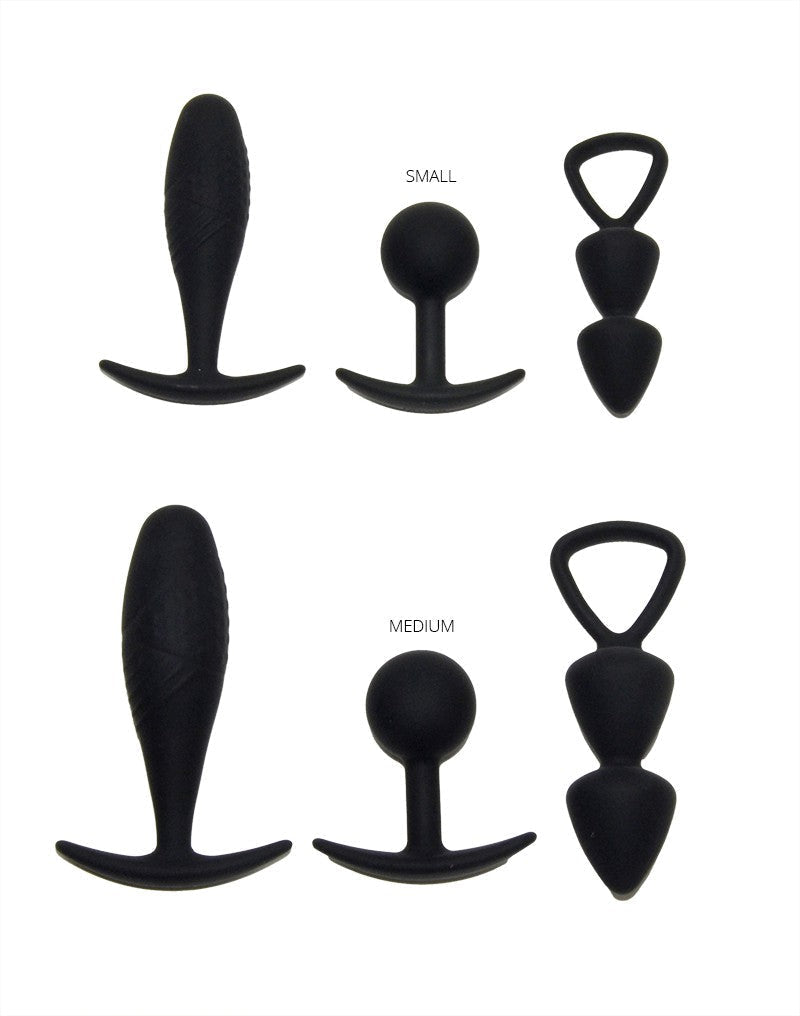 Rimba - Basel - Buttplug Set Van 3 - Zwart-Laced-up.nl