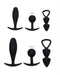 Rimba - Basel - Buttplug Set Van 3 - Zwart-Laced-up.nl