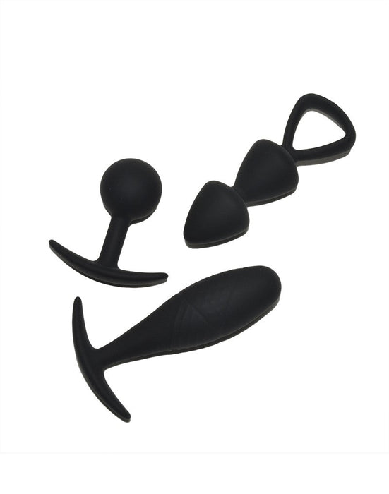 Rimba - Basel - Buttplug Set Van 3 - Zwart-Laced-up.nl