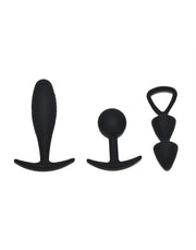 Rimba - Basel - Buttplug Set Van 3 - Zwart-Laced-up.nl