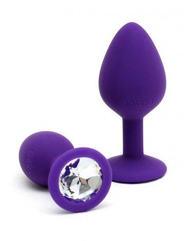Rimba - Berlin - Bling Buttplug - Set Met 2 Buttplugs Met Kristal - Paars-Laced-up.nl