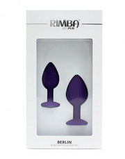 Rimba - Berlin - Bling Buttplug - Set Met 2 Buttplugs Met Kristal - Paars-Laced-up.nl