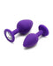 Rimba - Berlin - Bling Buttplug - Set Met 2 Buttplugs Met Kristal - Paars-Erotiekvoordeel.nl