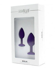 Rimba - Berlin - Bling Buttplug - Set Met 2 Buttplugs Met Kristal - Paars-Laced-up.nl