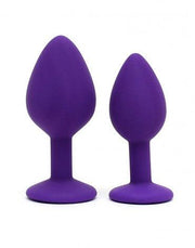 Rimba - Berlin - Bling Buttplug - Set Met 2 Buttplugs Met Kristal - Paars-Laced-up.nl