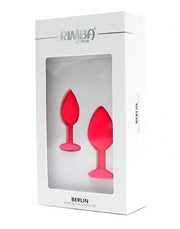 Rimba - Berlin - Bling Buttplug - Set Met 2 Buttplugs Met Kristal - Roze-Laced-up.nl