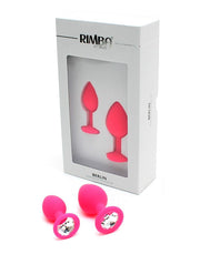 Rimba - Berlin - Bling Buttplug - Set Met 2 Buttplugs Met Kristal - Roze-Laced-up.nl