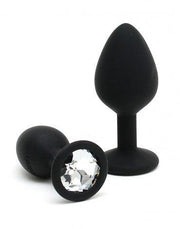 Rimba - Berlin - Bling Buttplug - Set Met 2 Buttplugs Met Kristal - Zwart-Laced-up.nl