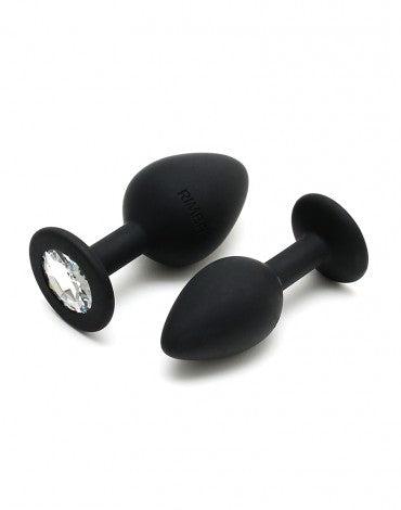 Rimba - Berlin - Bling Buttplug - Set Met 2 Buttplugs Met Kristal - Zwart-Laced-up.nl