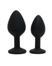 Rimba - Berlin - Bling Buttplug - Set Met 2 Buttplugs Met Kristal - Zwart-Laced-up.nl