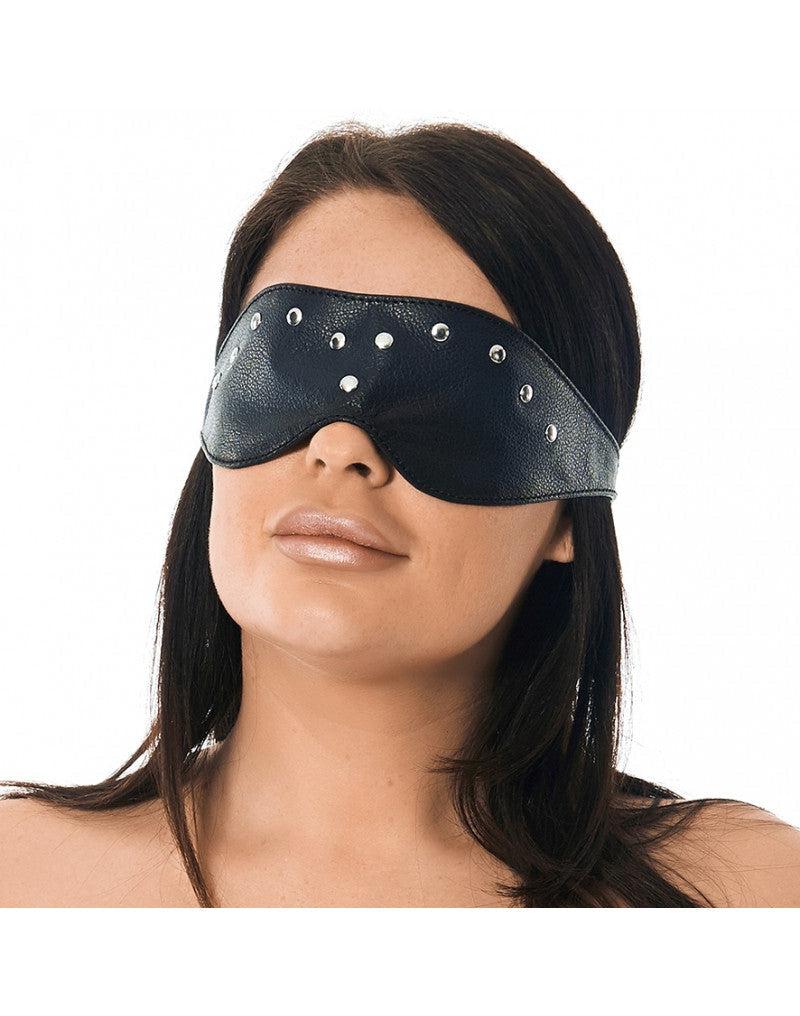 Rimba - Blinddoek Leer Gedecoreerd Met siernieten-Erotiekvoordeel.nl
