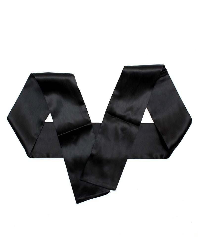 Rimba - Blinddoek - Ook Voor Bondage - Nylon - Zwart - 150 cm lengte - 10 cm breed-Erotiekvoordeel.nl