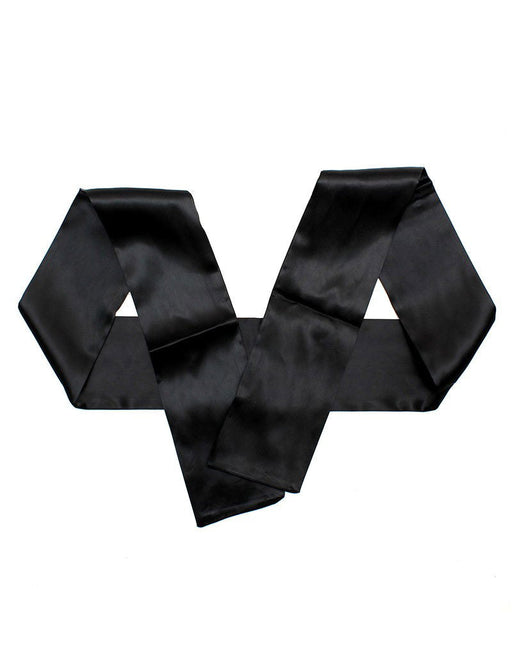 Rimba - Blindfold - Also for Bondage - Nylon - Black - 150 cm long - 10 cm wide - Laced-up.nl