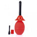 Rimba - Anaal Douche Rood Met Twee verschillende maten opzetstukken - 350 ml inhoud-Laced-up.nl