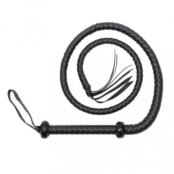 Rimba - Arabische Bullwhip - 150 cm - Zwart-Laced-up.nl