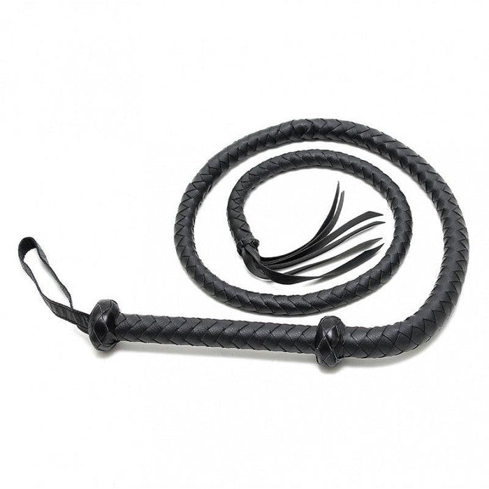 Rimba - Arabische Bullwhip - 150 cm - Zwart-Laced-up.nl