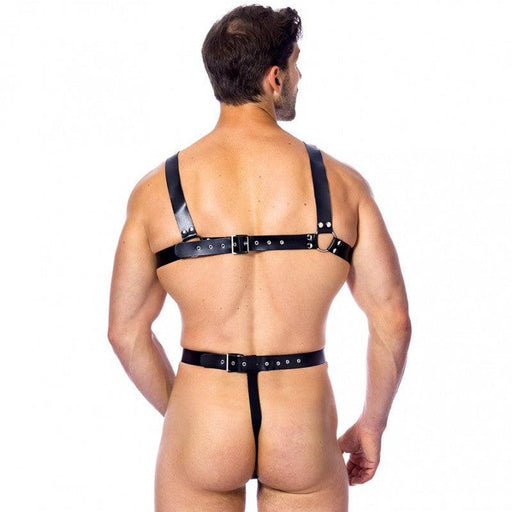 Rimba Bondage Play - Body Harnas Met Slip Met Gat Voor penis-Laced-up.nl