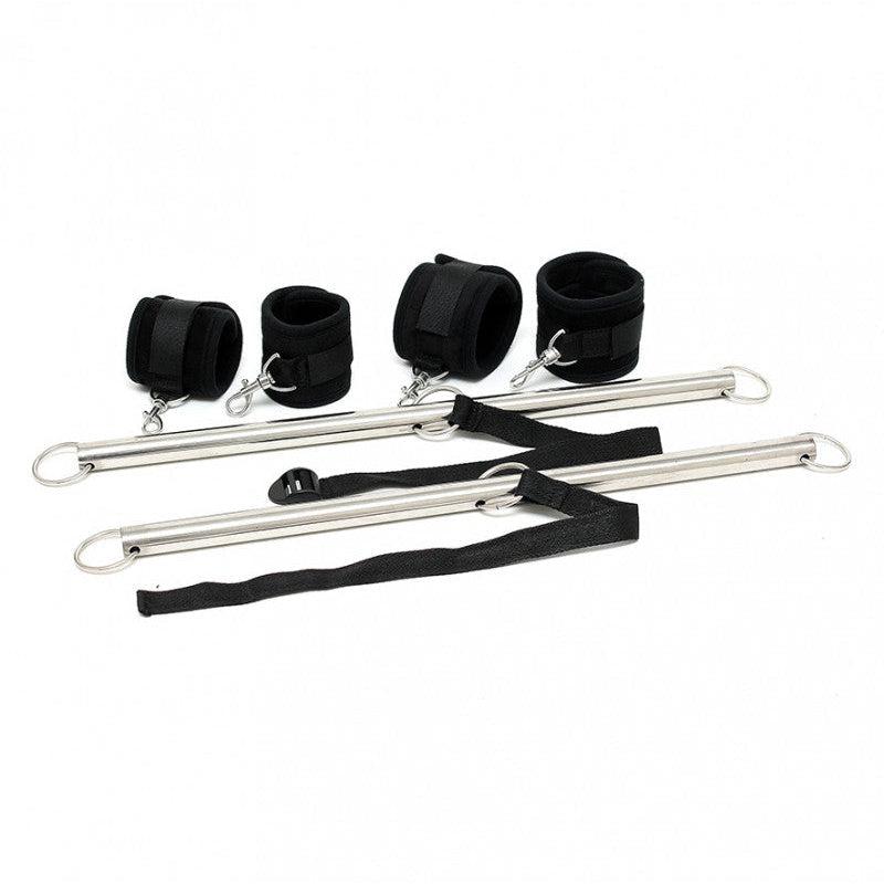Rimba - Dubbele Spreader bar Met Zachte Boeien - Zwart-Laced-up.nl