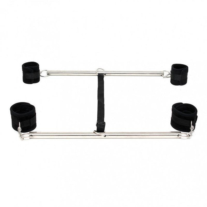 Rimba - Dubbele Spreader bar Met Zachte Boeien - Zwart-Laced-up.nl