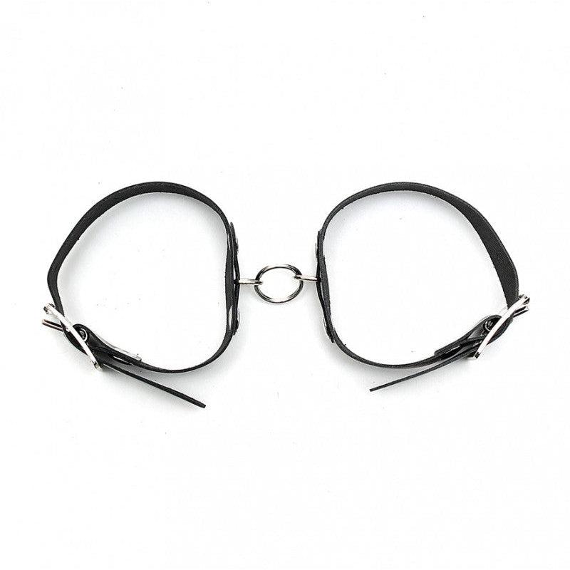 Rimba - Eenvoudige Leren armboeien Met Ring-Laced-up.nl