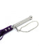 Rimba Bondage Play - Flogger - Suede Stroken - Zweep Met Metalen Handvat - Paars-Laced-up.nl