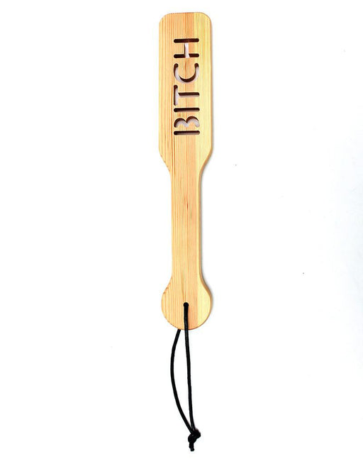 Rimba - Paddle de fessée en bois avec inscription Bitch -Laced-up.nl