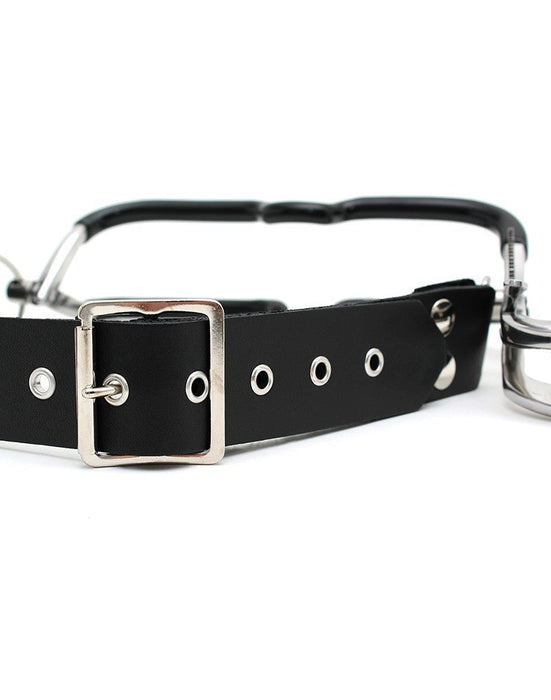 Rimba Bondage Play - Jennings Mondklem Met Leren Nekstrap-Laced-up.nl