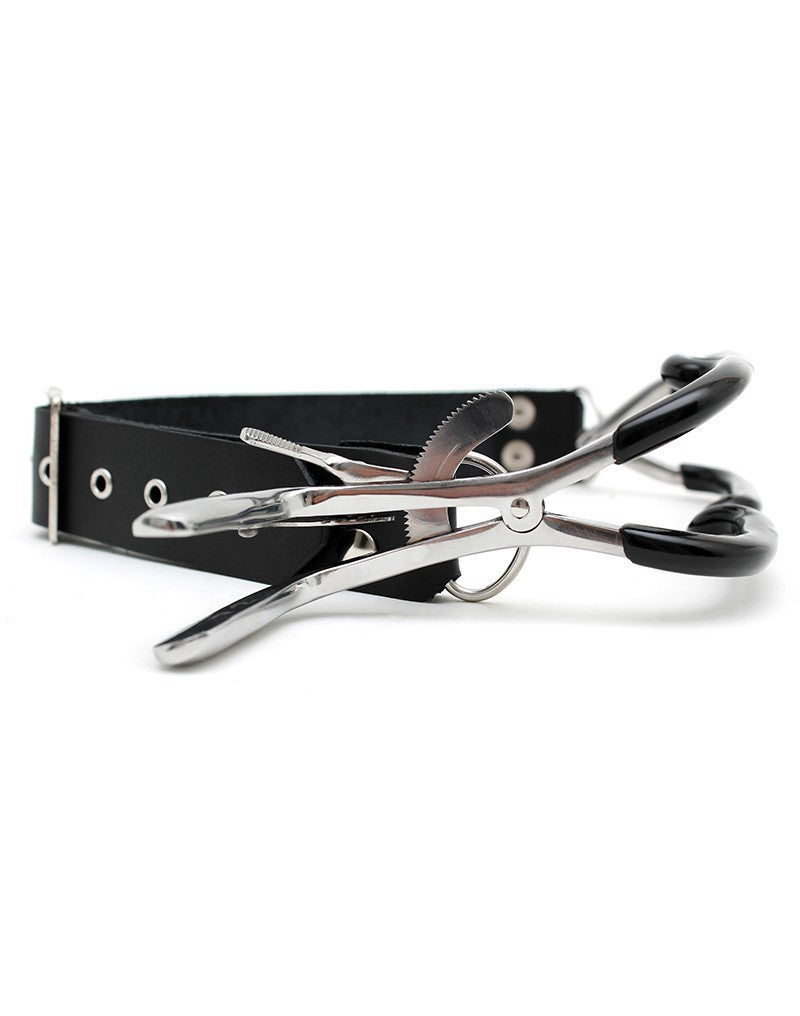 Rimba Bondage Play - Jennings Mondklem Met Leren Nekstrap-Laced-up.nl
