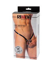 Rimba - Keuschheitsgürtel - Keuschheitsslip aus Leder mit Metallkäfig - Einheitsgröße - Laced-up.nl