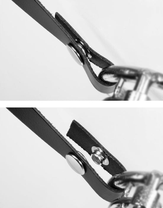 Rimba Bondage Play - Kuisheidsgordel - Leren Kuisheid Slip Met Metalen Kuisheidskooi - One Size-Laced-up.nl