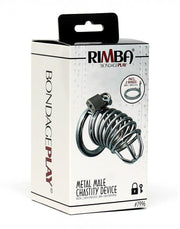 Rimba - Cage de chasteté - Cage à pénis en métal avec cadenas - Laced-up.nl