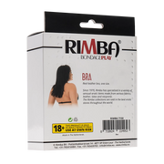Rimba Bondage Play - Leren BH Top met Clipsluiting Achter - Zwart-Erotiekvoordeel.nl