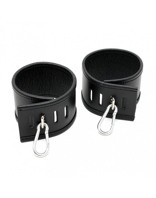 Rimba - Menottes de cheville en cuir Asylum - Noir - Laced-up.nl
