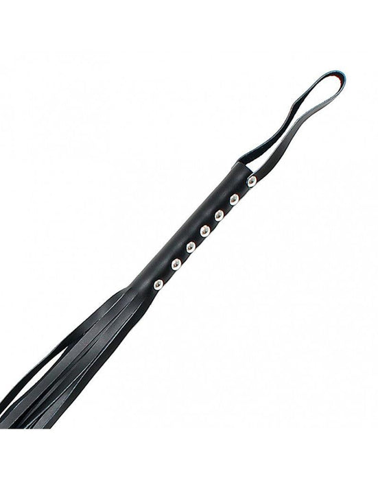 Rimba Bondage Play - Leren Flogger Zweep Met 12 strengen - 105 cm lang-Laced-up.nl