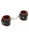 Rimba Bondage Play - Luxe Voetboeien Met Zachte Voering - Zwart/Bruin-Laced-up.nl