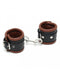 Rimba Bondage Play - Luxe Voetboeien Met Zachte Voering - Zwart/Bruin-Laced-up.nl