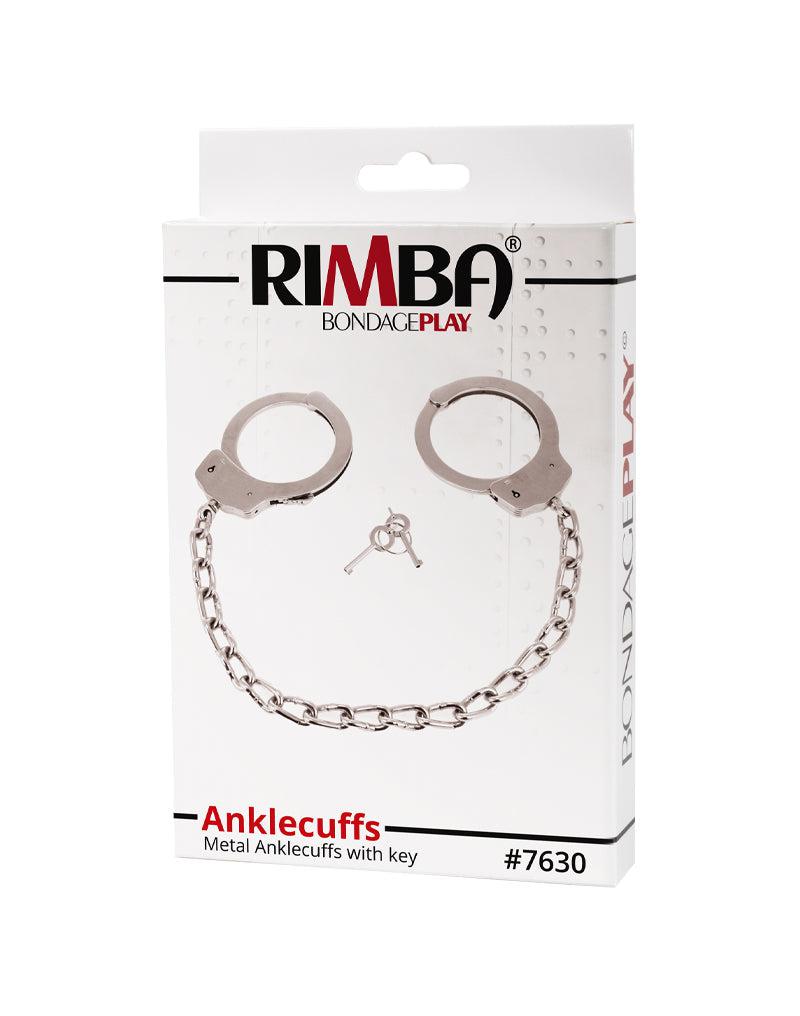 Rimba - Menottes de pied métalliques de police avec chaîne - Menottes ultra-résistantes - Menottes de pied en acier - Laced-up.nl