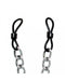 Rimba Bondage Play - Rubber Ringen Tepelklemmen Met Ketting - Verstelbaar-Laced-up.nl