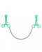 Rimba Bondage Play - Schaar Tepelklemmen Met Ketting - Groen-Laced-up.nl