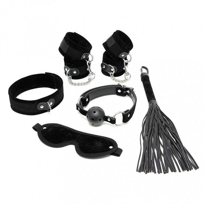 Rimba Bondage Play - Soft Bondage Beginners Set - 6-delig - Zwart-Laced-up.nl