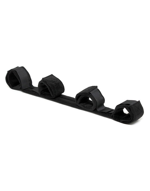 Rimba Bondage Play - Barre d'écartement avec quatre menottes - Noir-Laced-up.nl