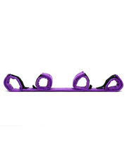Rimba - Spreader Bar - Spreidstang Met vier Boeien - Zwart/Paars-Erotiekvoordeel.nl