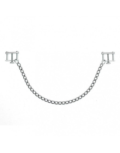 Rimba Bondage Play - Tepelklemmen Met Aandraaischroef En Ketting-Laced-up.nl