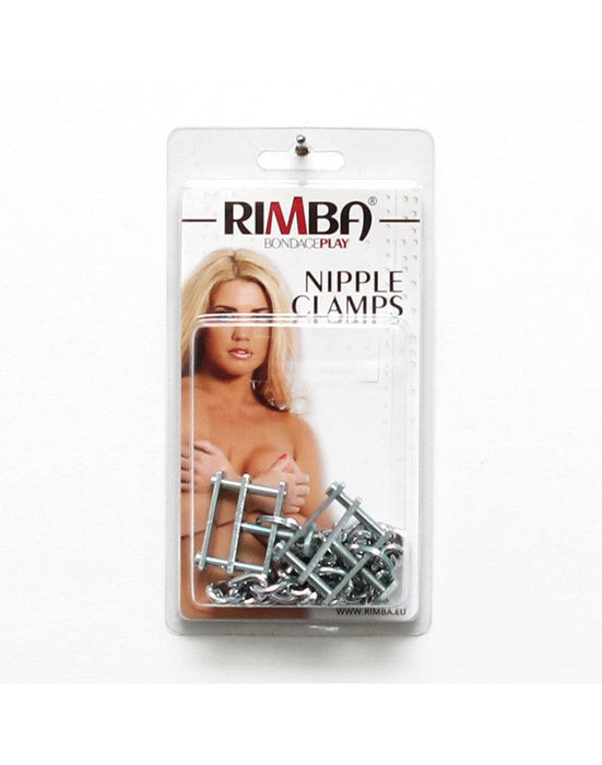 Rimba Bondage Play - Tepelklemmen Met Aandraaischroef En Ketting-Laced-up.nl