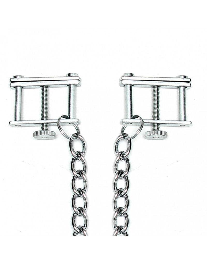 Rimba - Nipple Clamps with Tightening Screw and Chain - Laced-up.nl