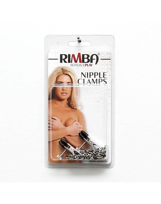 Rimba Bondage Play - Tepelklemmen Met Schroef Verstelbaar En Ketting-Laced-up.nl