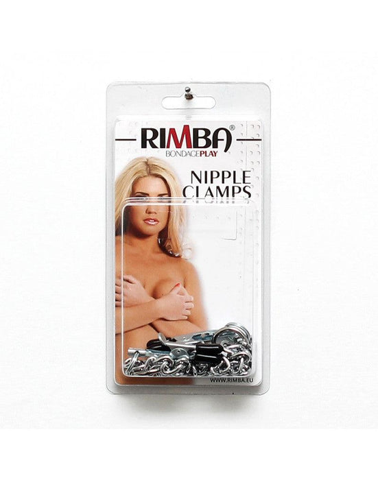 Rimba Bondage Play - Tepelklemmen Met Versiering van Ketting-franje-Laced-up.nl