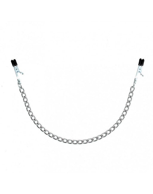 Rimba Bondage Play - Tepelklemmen Met Zwarte Siliconen Hoesjes En Ketting-Laced-up.nl