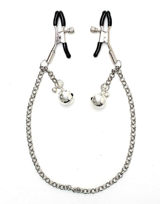 Rimba - Tepelklemmen Met belletjes En Ketting - Zilver-Erotiekvoordeel.nl